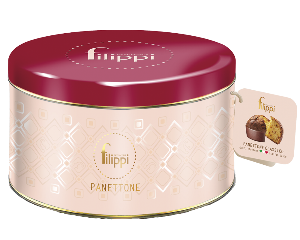 Pasticceria Filippi Panettone Classico in Latta 1000g