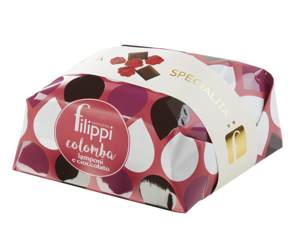 Pasticceria Filippi Colomba Lamponi e Cioccolato (1000g)