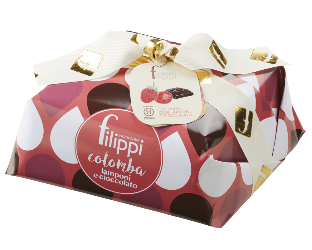 Pasticceria Filippi Colomba Super Avoriè Lamponi e Cioccolato (750g)