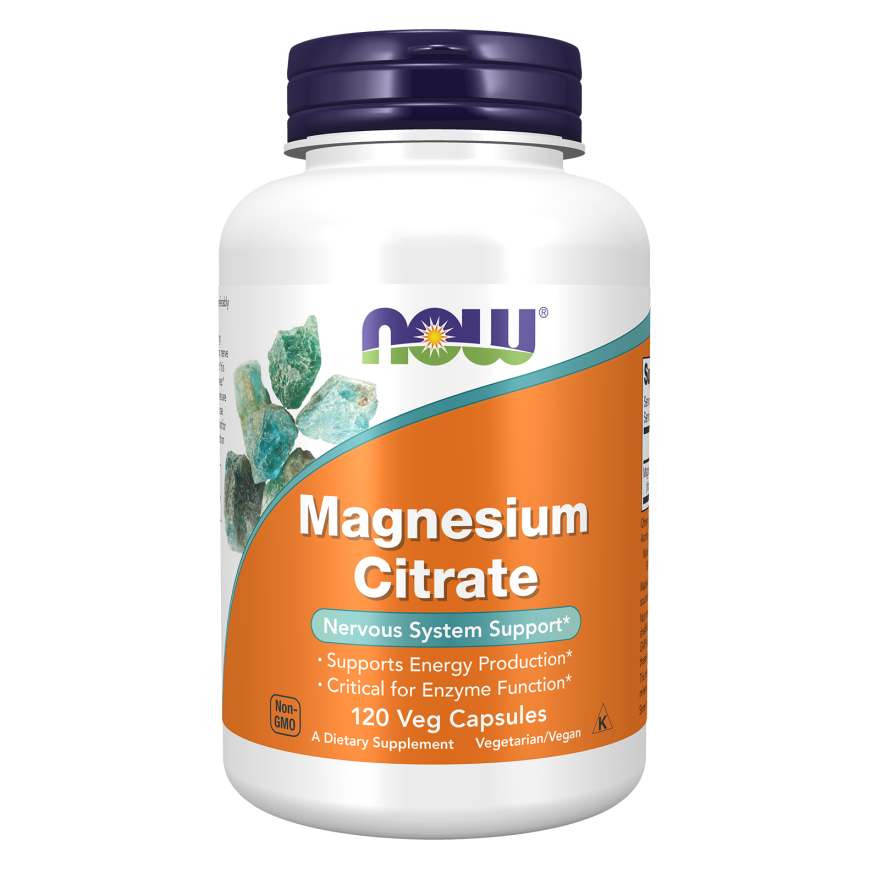 NOW Foods - Magnesium Citrate (120 Kapseln)