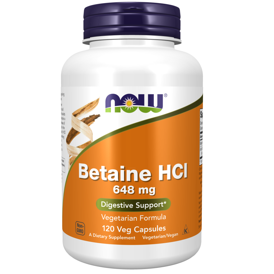 NOW Foods - Betaine HCI (120 Kapsen)